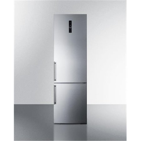 SUMMIT APPLIANCE Summit Appliance FFBF181ES 24 in. Bottom Freezer Refrigerator; Platinum FFBF181ES